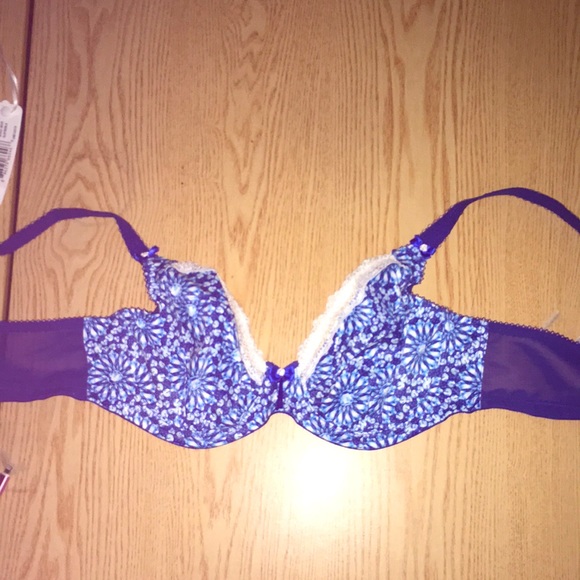 New Elomi Underwire Thck Strap Embroidered Bra Size 36D - Picture 2 of 6